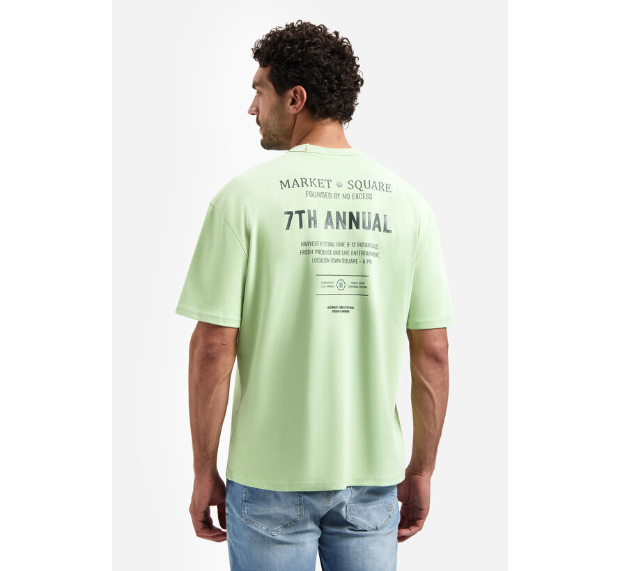 T-Shirt Crewneck Solid Heavy Interlock Green (31340313 - 050)