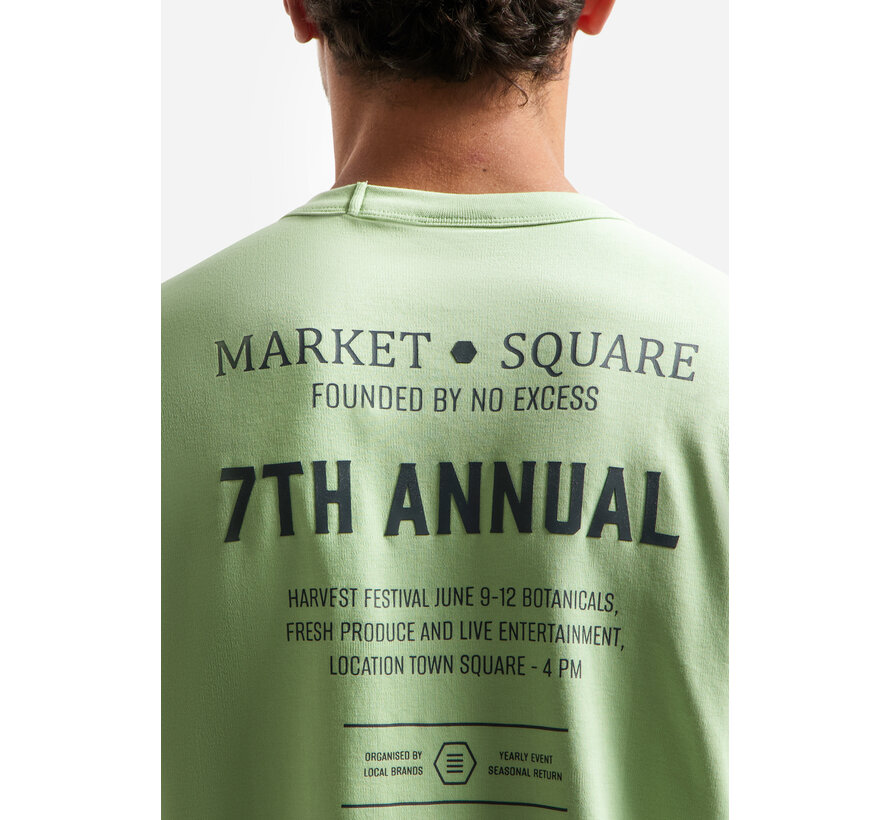 T-Shirt Crewneck Solid Heavy Interlock Green (31340313 - 050)