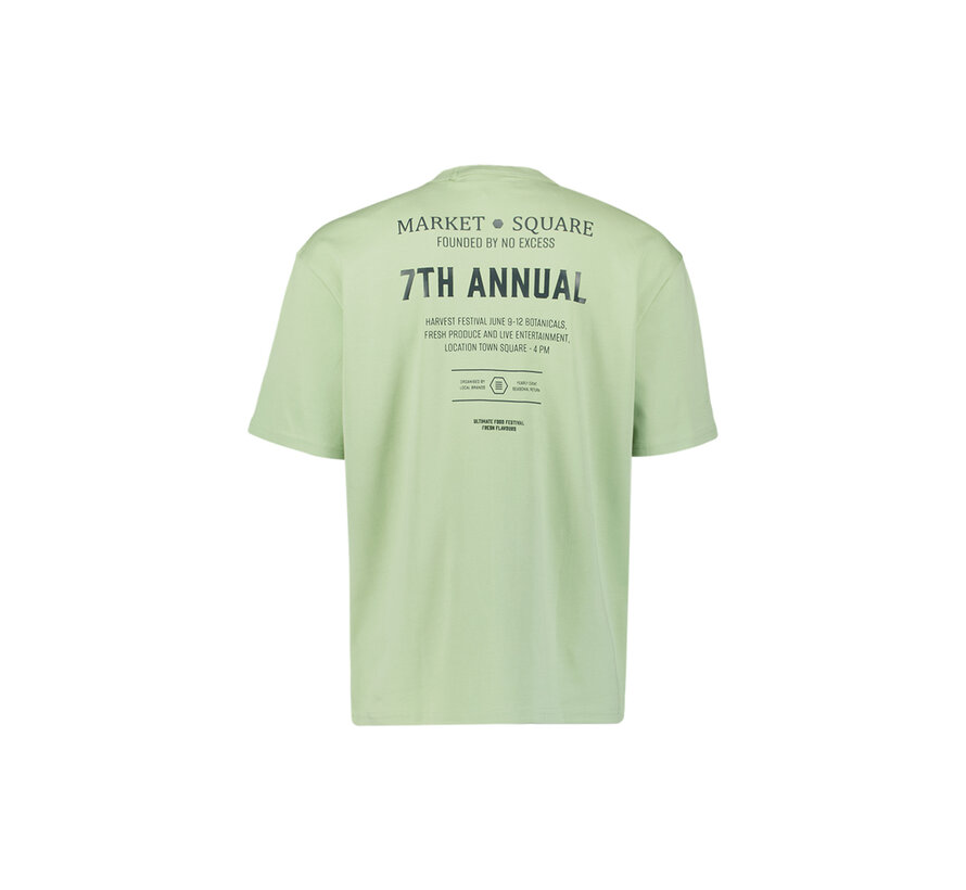 T-Shirt Crewneck Solid Heavy Interlock Green (31340313 - 050)