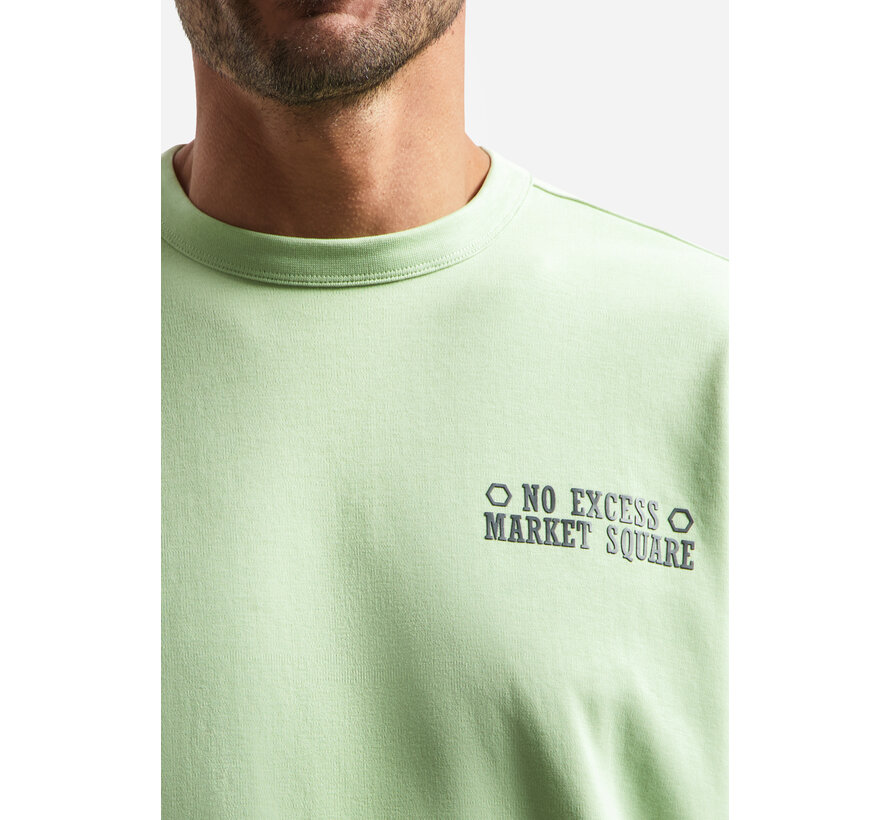T-Shirt Crewneck Solid Heavy Interlock Green (31340313 - 050)