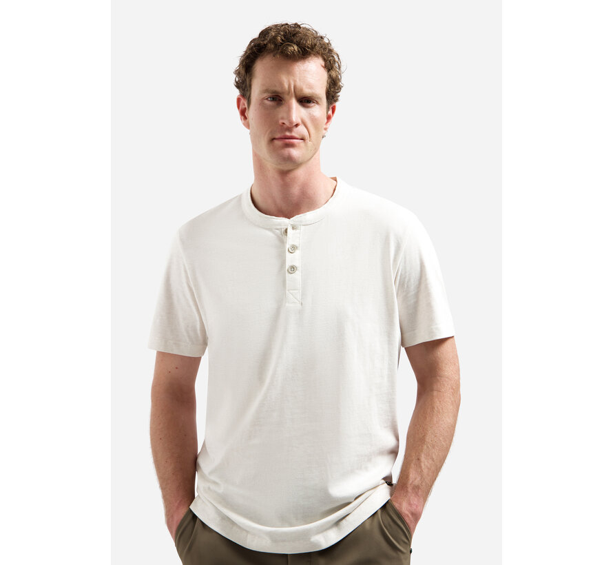 T-Shirt Granddad Half Button Melange Kit (31340316 - 108)