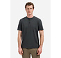 T-Shirt Granddad Half Button Melange Dark Steel (31340316 - 124)