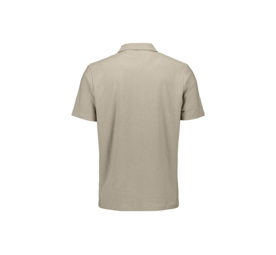 Polo Short Sleeve Jacquard Taupe (31380310 - 044)