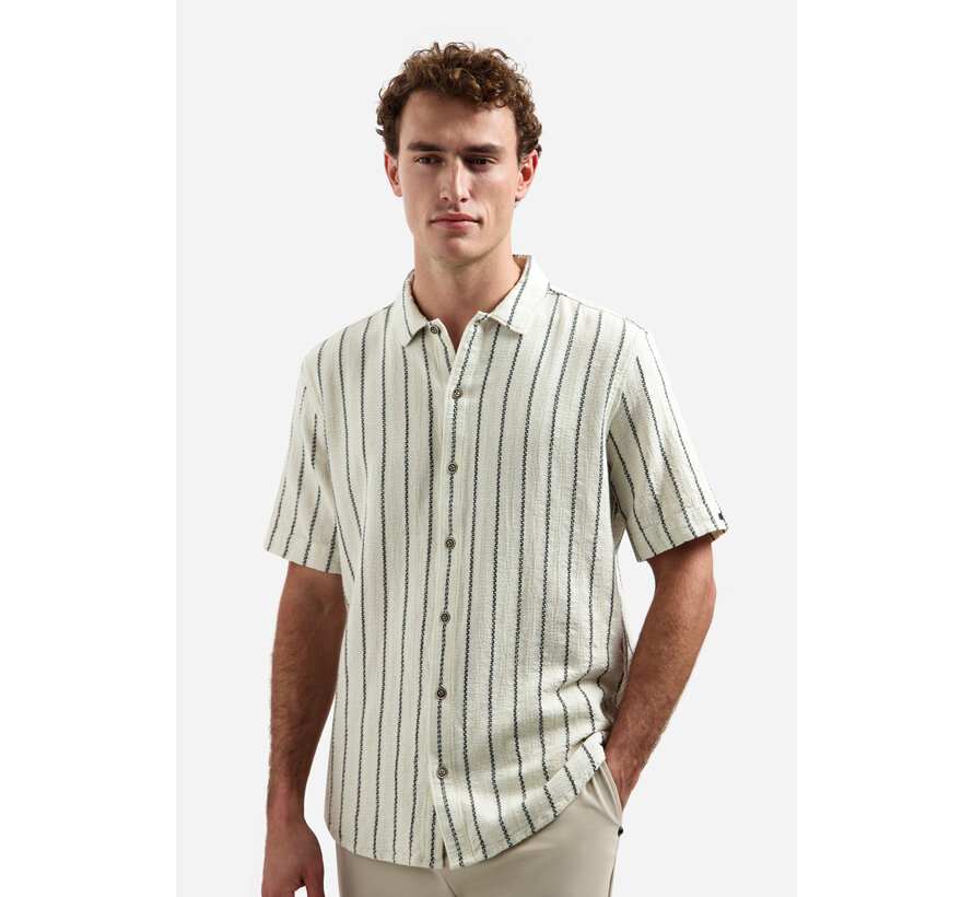 Korte Mouw Overhemd Dobby 2Tone Stripe Kit (31460345 - 013)