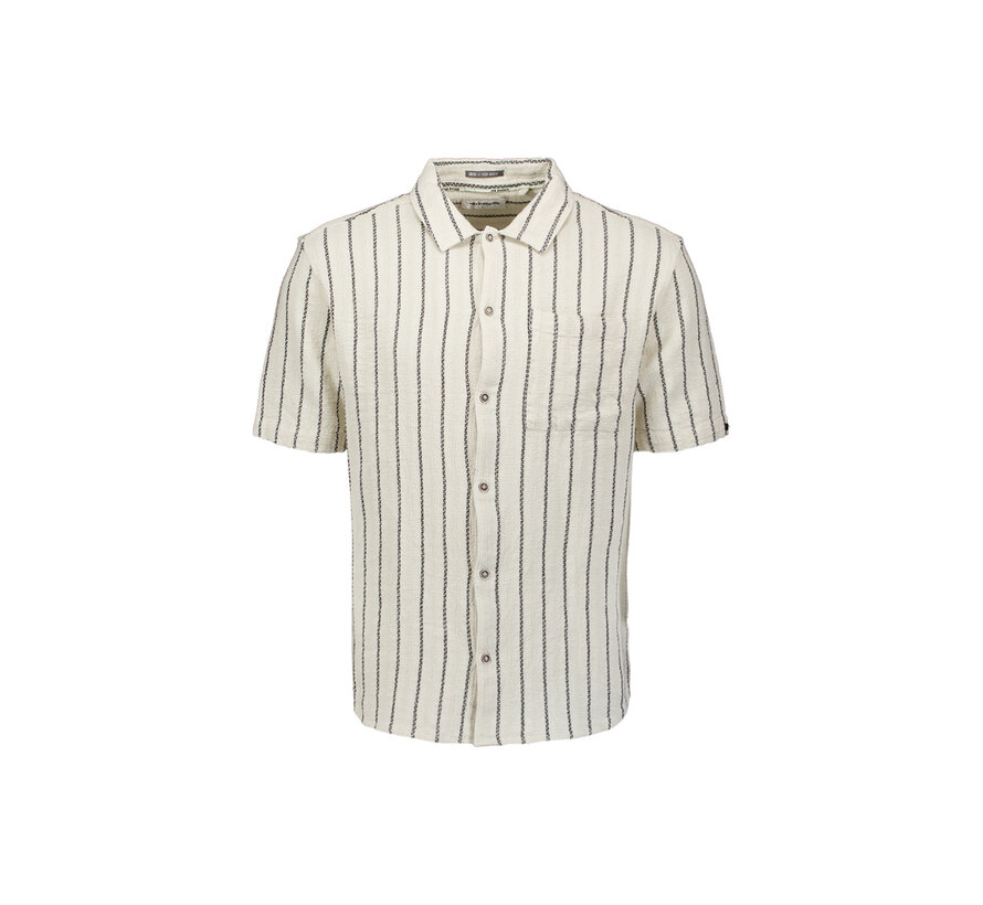 Korte Mouw Overhemd Dobby 2Tone Stripe Kit (31460345 - 013)