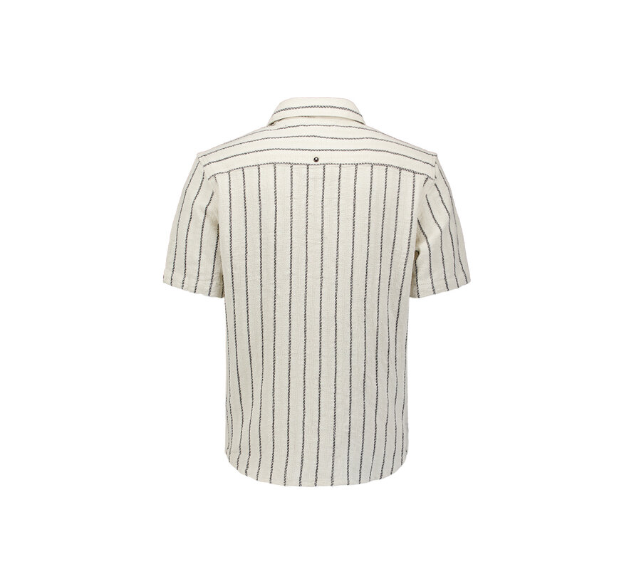 Korte Mouw Overhemd Dobby 2Tone Stripe Kit (31460345 - 013)