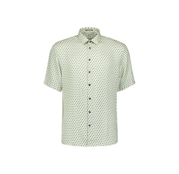 No Excess Korte Mouw Overhemd Stretch Allover Printed Green (31490341 - 050)