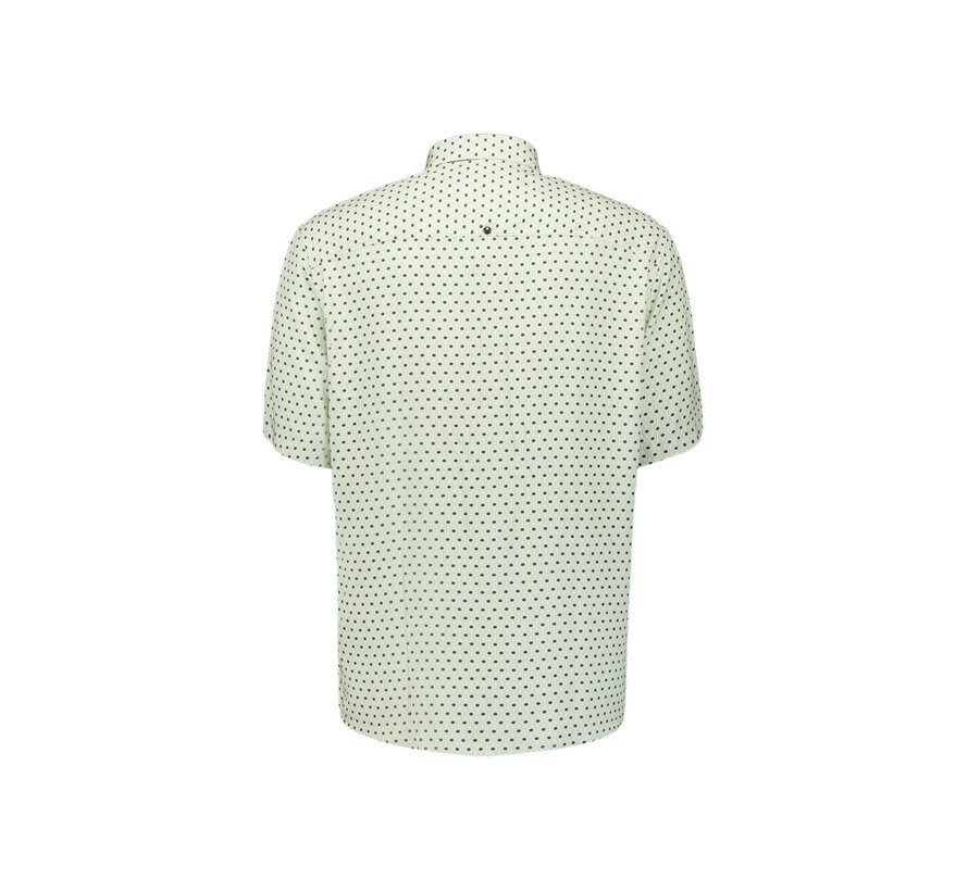 Korte Mouw Overhemd Stretch Allover Printed Green (31490341 - 050)