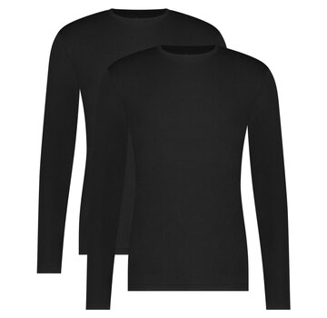 Bamboo Basics Longsleeve T-shirts 2Pack Bamboo Black (Rolf_001)