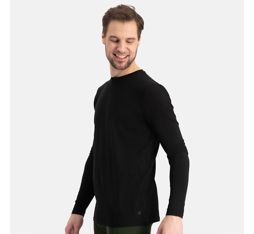 Bamboo Basics Longsleeve T-shirts 2Pack Bamboo Black (Rolf_001)