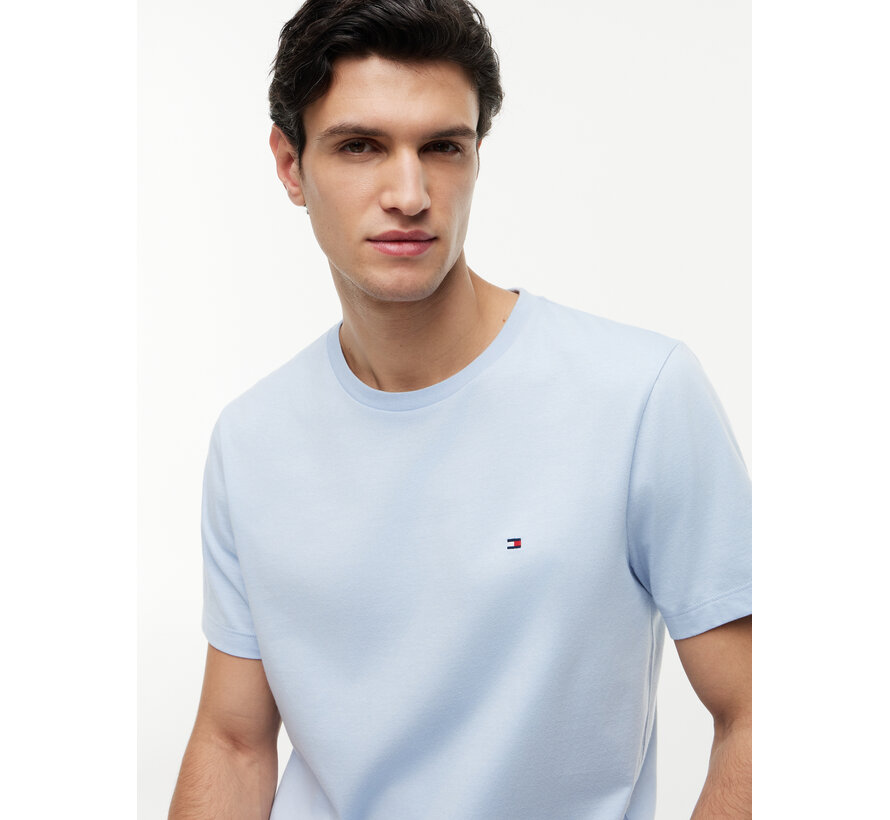 T-Shirt Regular Fit Flag Embroidery Crew Neck Sky Blue (MW0MW39995 - C10)