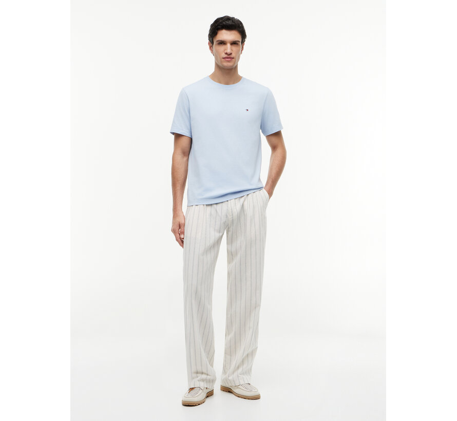 T-Shirt Regular Fit Flag Embroidery Crew Neck Sky Blue (MW0MW39995 - C10)