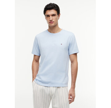 Tommy Hilfiger T-Shirt Regular Fit Flag Embroidery Crew Neck Sky Blue (MW0MW39995 - C10)