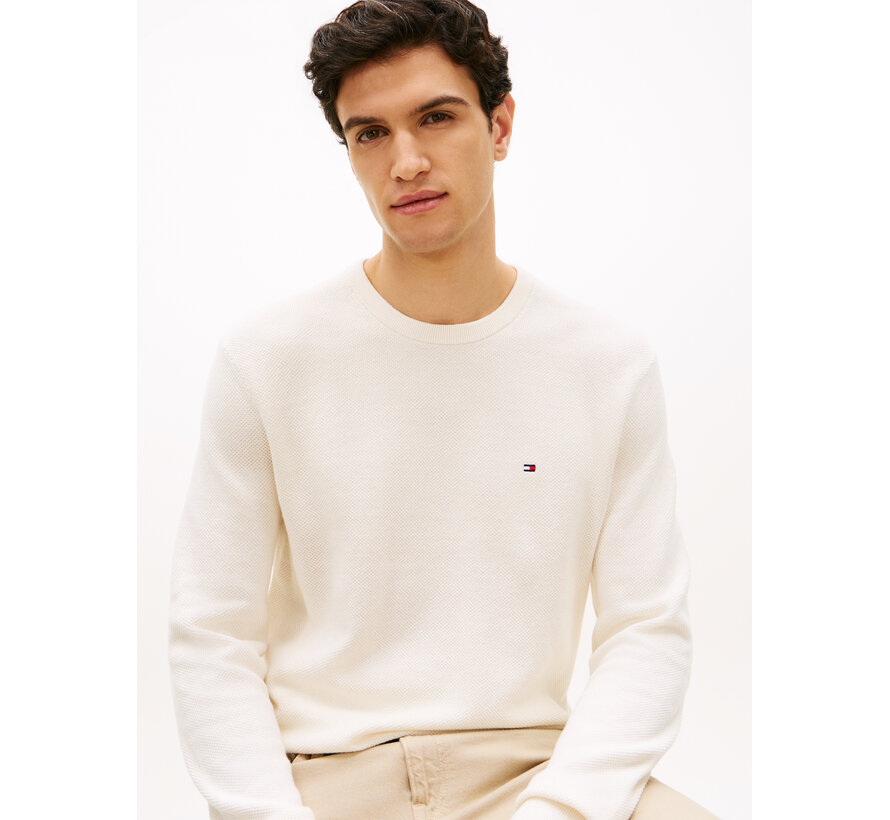 Pullover Essential Structure Crew Neck Ivory (MW0MW36347 - Z00)