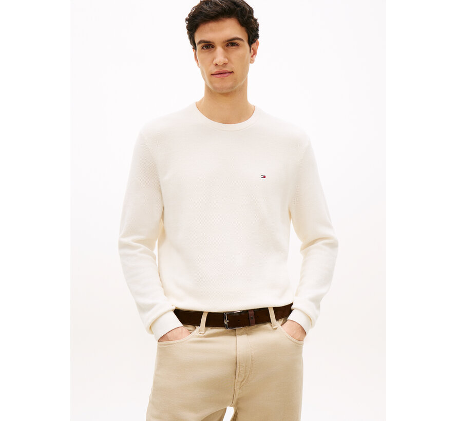 Pullover Essential Structure Crew Neck Ivory (MW0MW36347 - Z00)