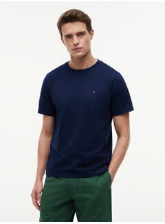 Tommy Hilfiger T-Shirt Regular Fit Flag Embroidery Crew Neck Navy (MW0MW39995 - DCC)