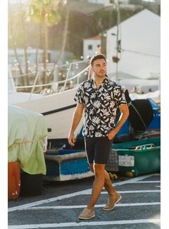 Tresanti Korte Mouw Overhemd Gugliemo Navy (TRSHKA467 - 803)