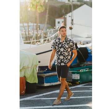 Tresanti Korte Mouw Overhemd Gugliemo Navy (TRSHKA467 - 803)