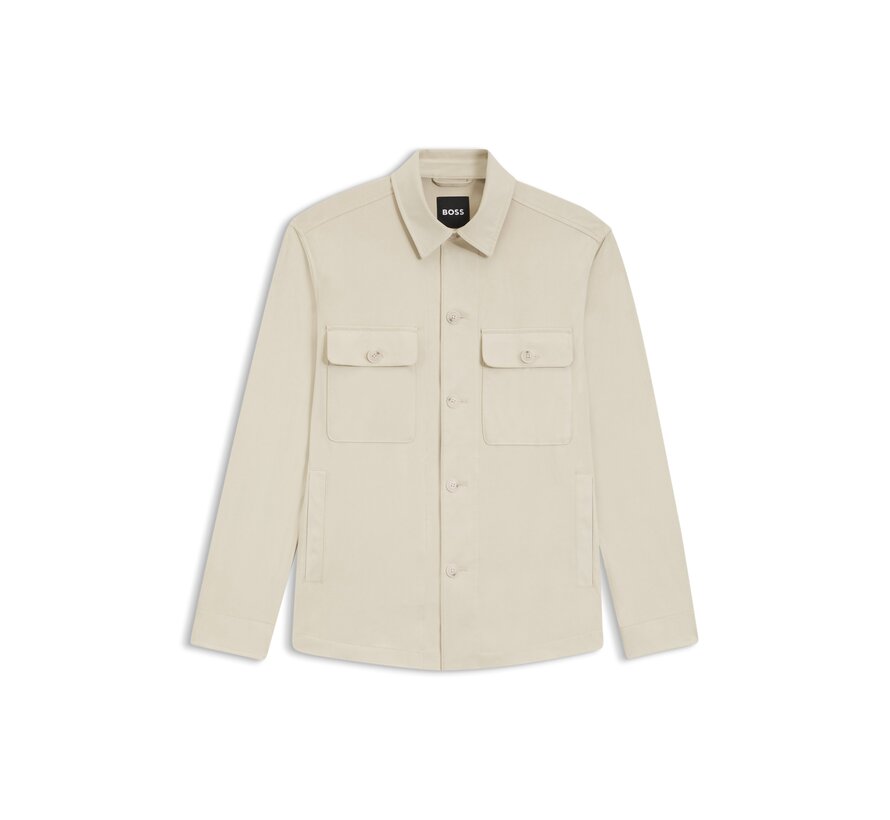 Black Overshirt Carper Relaxed Fit Open White (50544483 - 118)