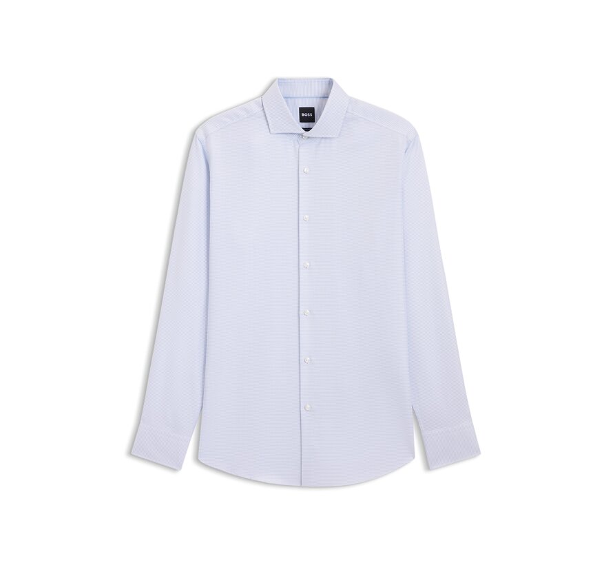 Black Overhemd H-Hank Light/Pastel Blue (50555708 - 450)