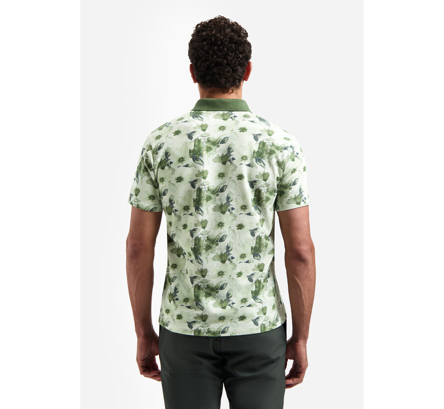 Polo Short Sleeve Printed Green (31380314 - 050)