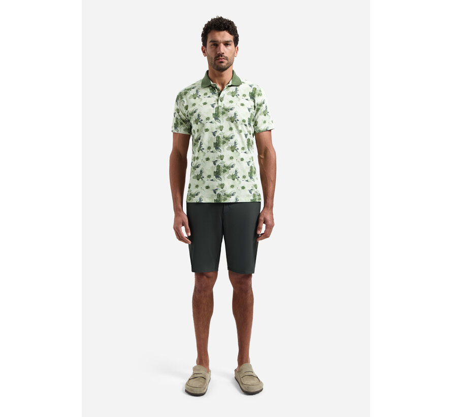 Polo Short Sleeve Printed Green (31380314 - 050)