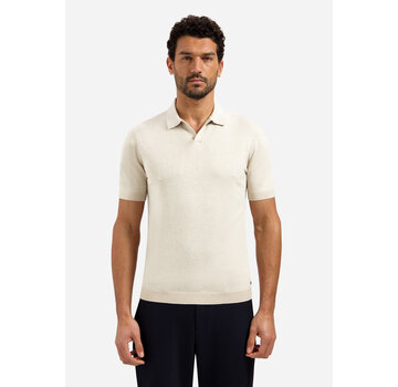 No Excess Pullover Short Sleeve V-Polo Melange Desert (31220292SN - 045)