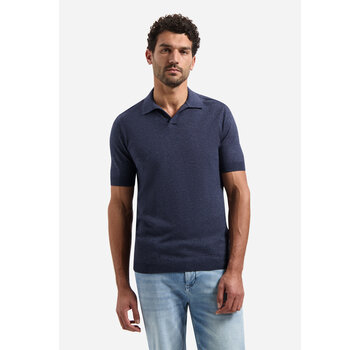 No Excess Pullover Short Sleeve V-Polo Melange Night (31220292SN - 078)