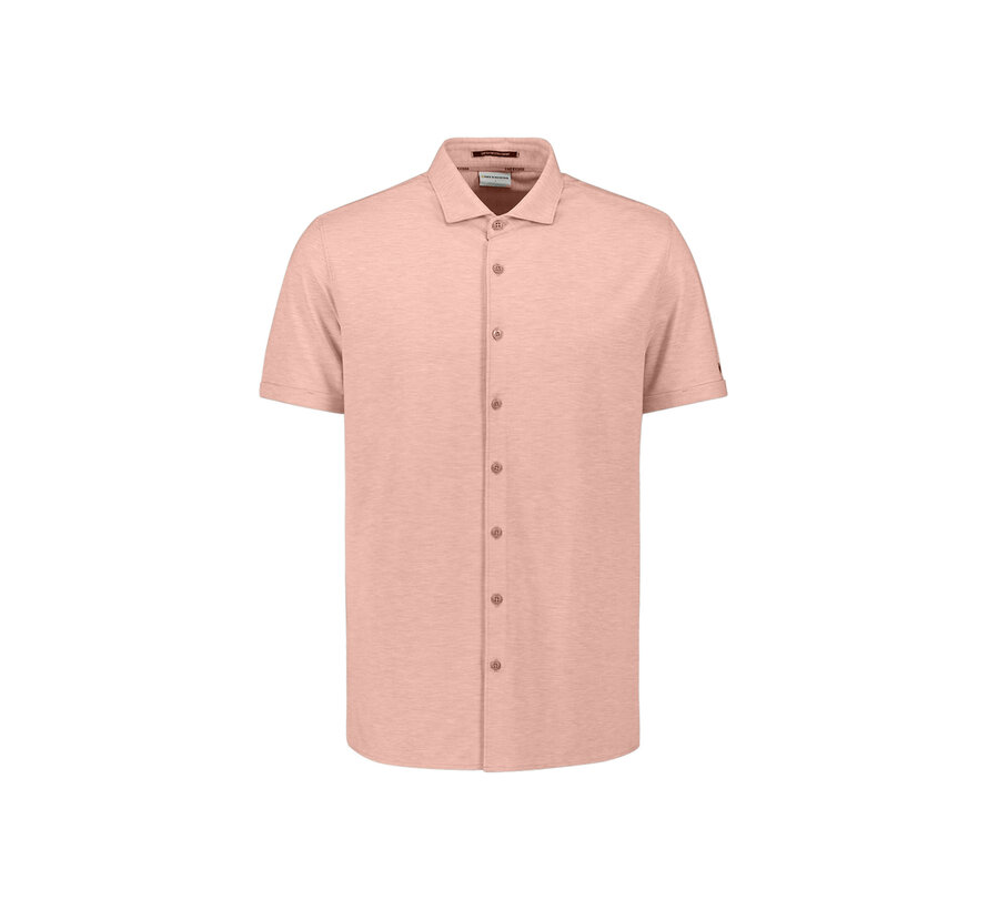 Shirt Short Sleeve Melange Jersey Light Muave (31420281SN - 346)