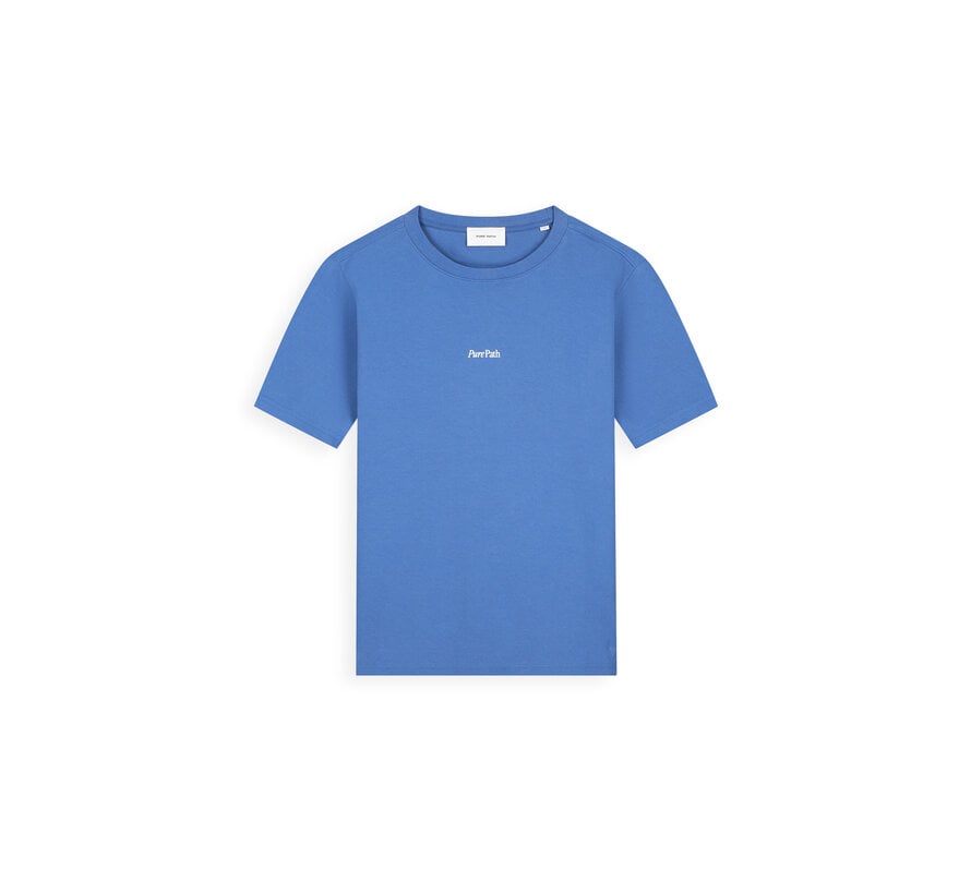 Pure Path T-Shirt Trio Of Flowers Faded Cobalt (26010116 - 12)