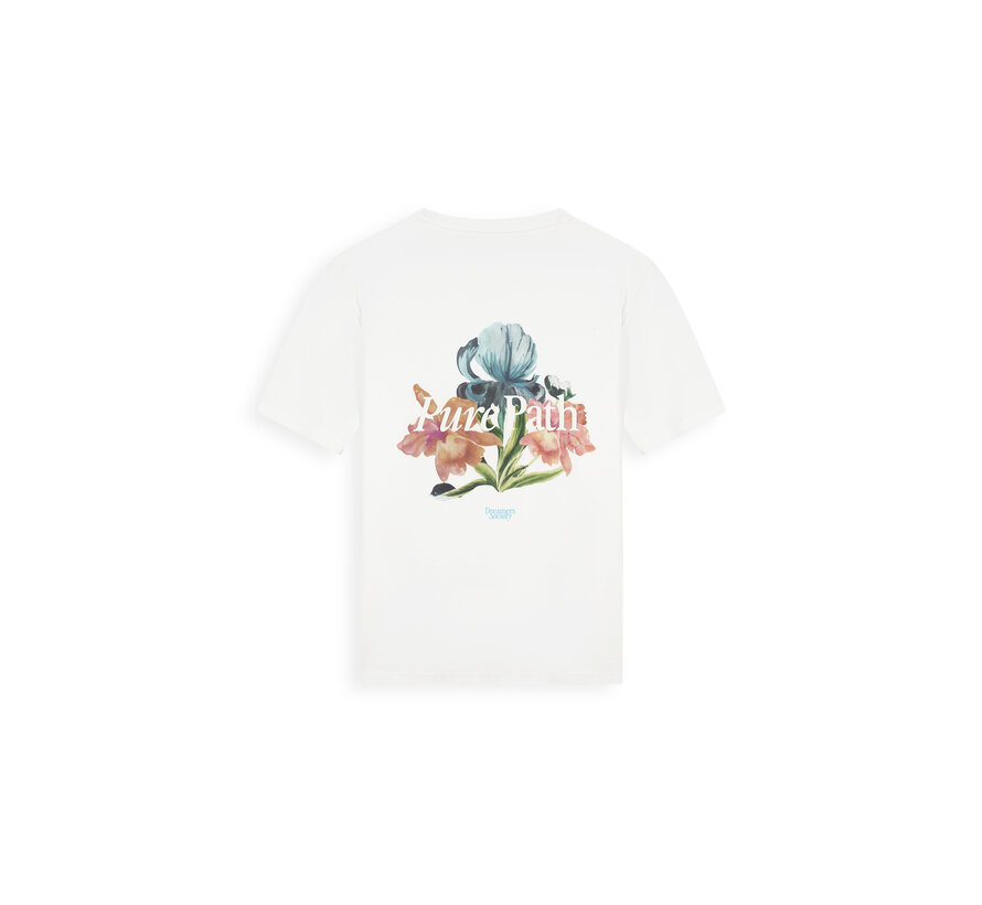 Pure Path T-Shirt Trio Of Flowers Off White (26010116 - 45)