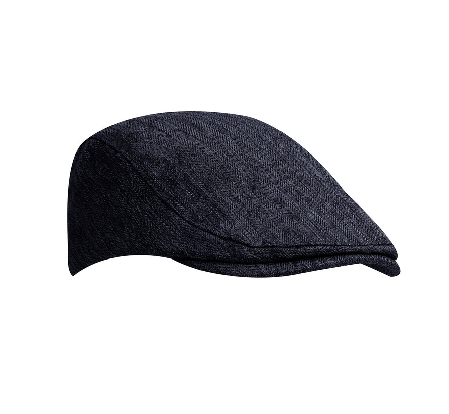 Flatcap Gianluca With Herringbone Navy (TRHTKA164 - 803)