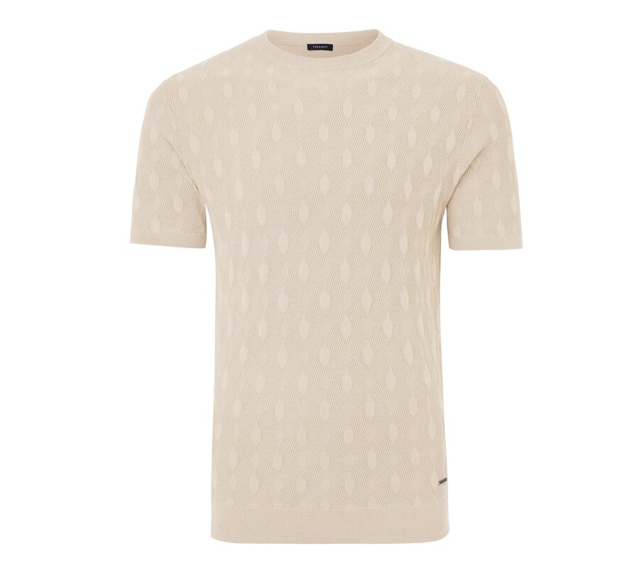 Knitted T-Shirt Gianaldo Off-White  (TRKWKA134 - 105)