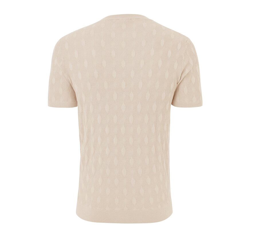 Knitted T-Shirt Gianaldo Off-White  (TRKWKA134 - 105)