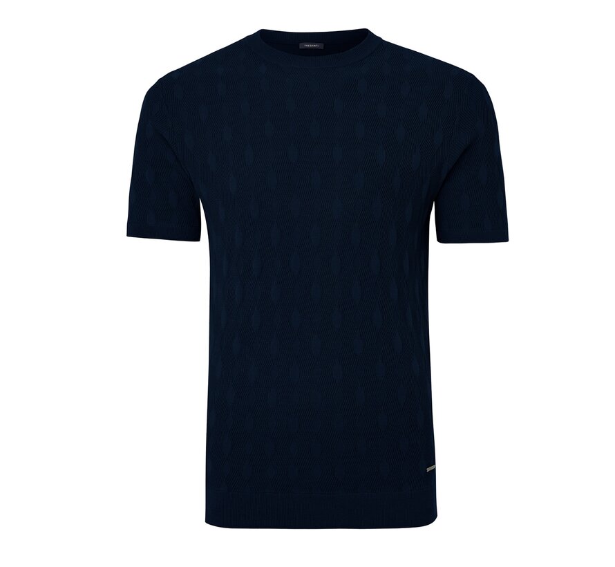 Knitted T-Shirt Gianaldo Navy (TRKWKA134 - 803)