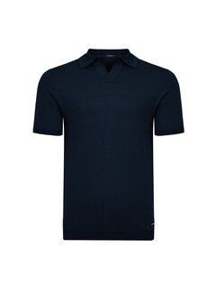 Tresanti Knitted V-Neck Polo Ginoberto Navy (TRKWKA138 - 803)