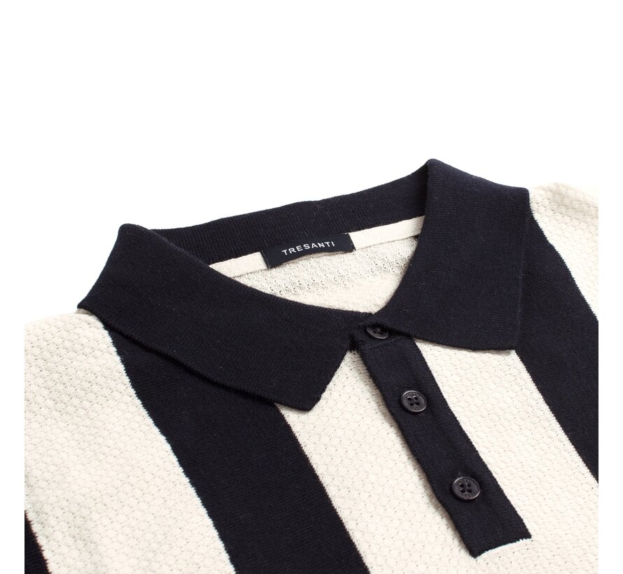 Knitted Polo Gentile Detailed Navy ( TRKWKA139 - 803)