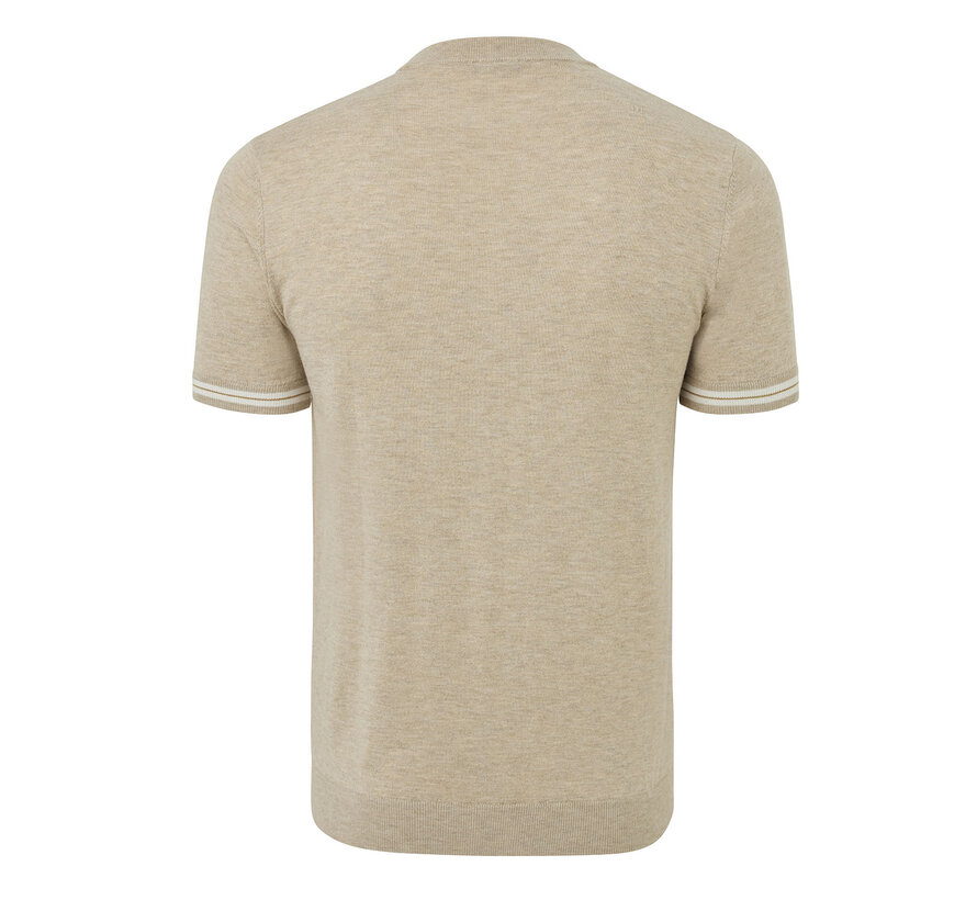 Knitted T-shirt Gabriele Beige (TRKWKA140 - 101)