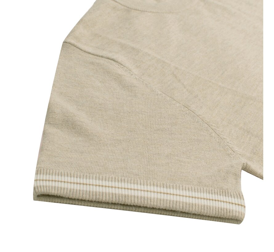 Knitted T-shirt Gabriele Beige (TRKWKA140 - 101)