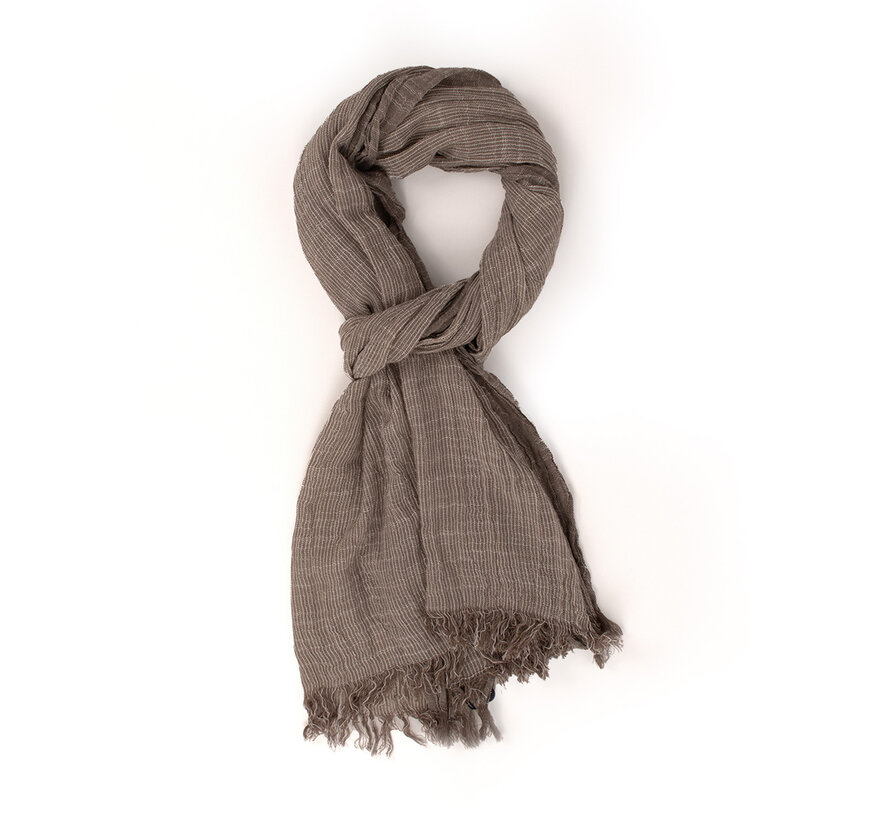 Sjaal Galdino Striped Light Brown (TRSCKA243 - 401)