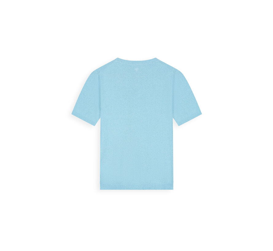Knitted T-Shirt Bouclé Sky Blue (26010819 - 99)