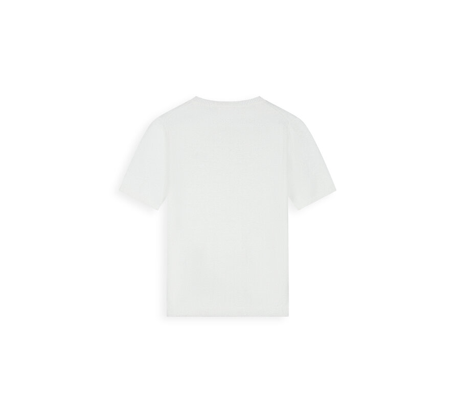Knitted T-Shirt Bouclé Offwhite (26010819 - 45)