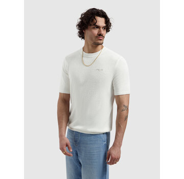 Pure Path Knitted T-Shirt Bouclé Offwhite (26010819 - 45)