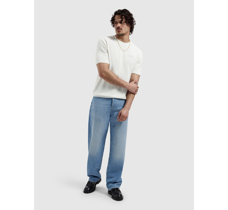 Knitted T-Shirt Bouclé Offwhite (26010819 - 45)