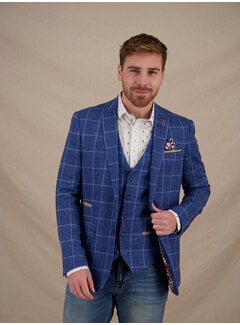 A Fish Named Fred Colbert Blazer Travel Check Navy (33.102 - 604)