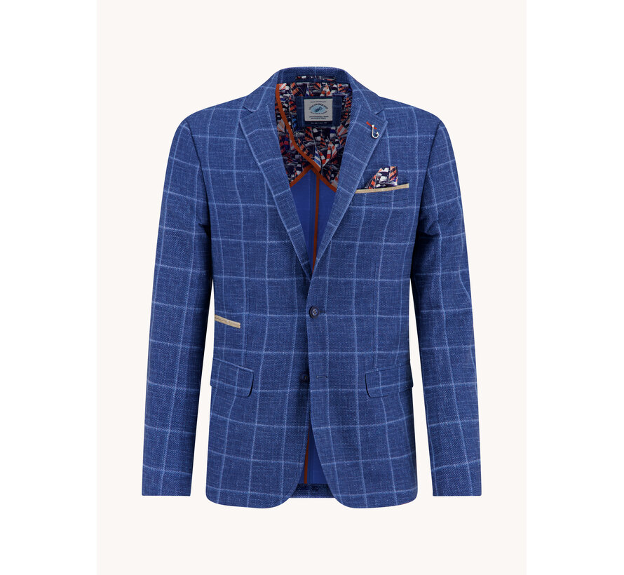 Colbert Blazer Travel Check Navy (33.102 - 604)