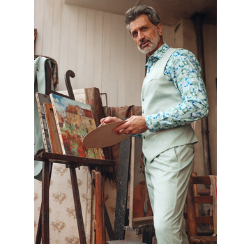 A Fish Named Fred Gilet Waistcoat Travel Olive Green (33.133 - 302)