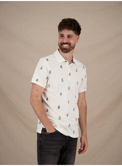 A Fish Named Fred Polo Sailing Boats Off-White (33.308 - 101)