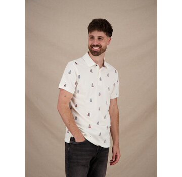 A Fish Named Fred Polo Sailing Boats Off-White (33.308 - 101)