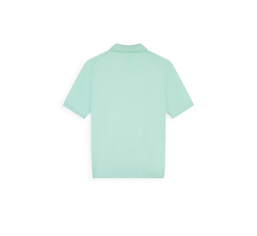 Knitted Half-Zip Polo Faded Mint (26010810 - 14)